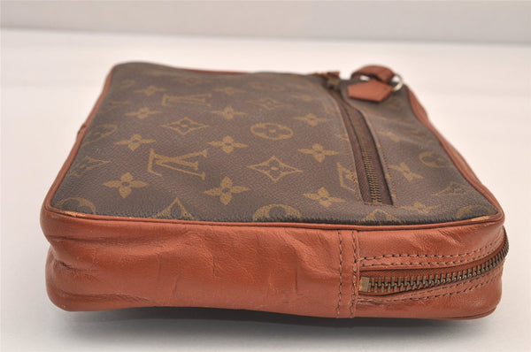 Authentic Louis Vuitton Monogram Pochette Sport Clutch Hand Bag Old Model 8703M