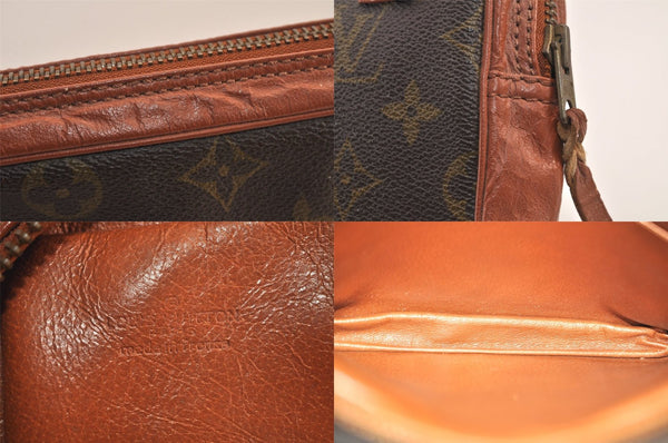 Authentic Louis Vuitton Monogram Pochette Sport Clutch Hand Bag Old Model 8703M