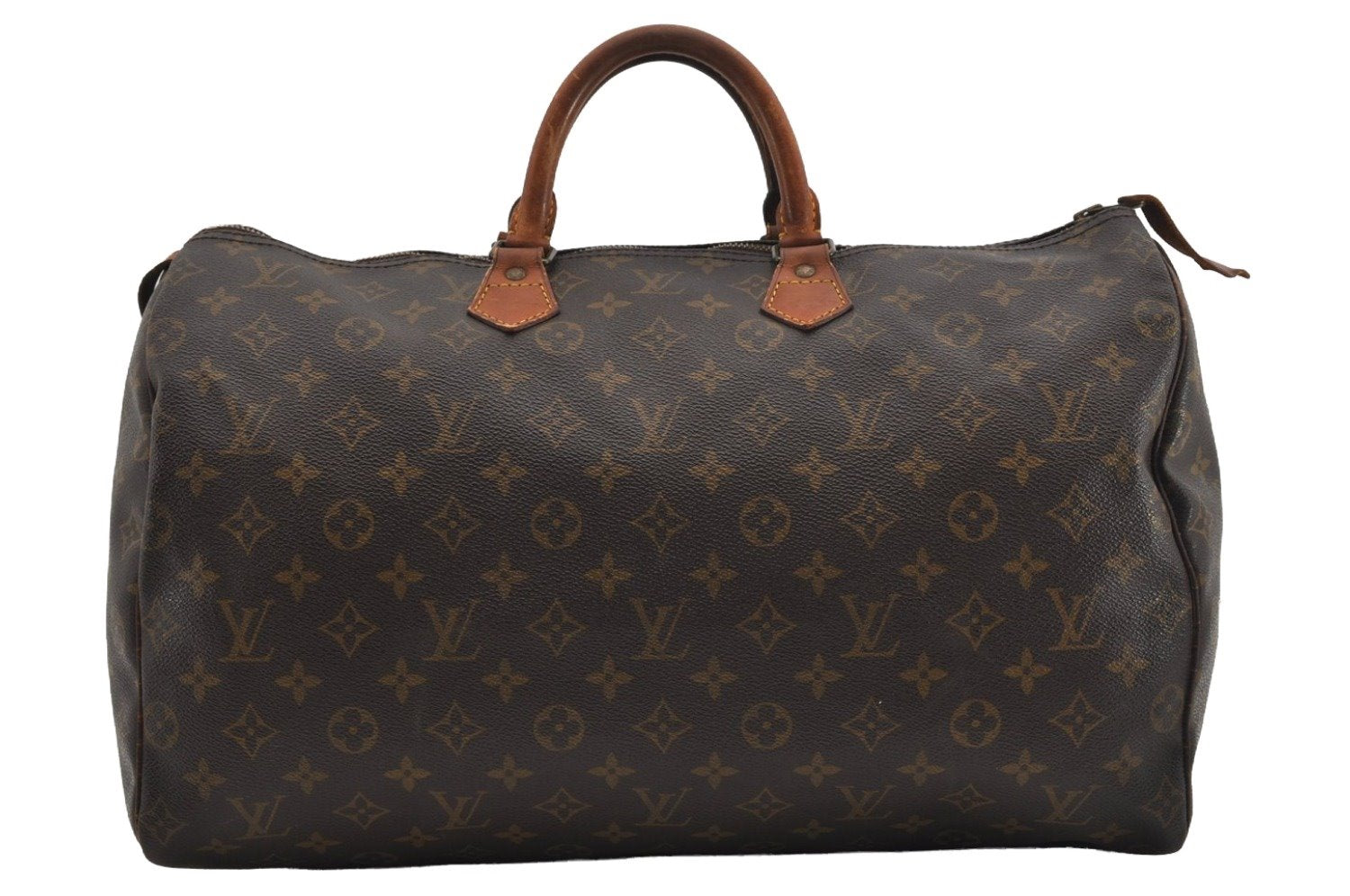 Authentic Louis Vuitton Monogram Speedy 40 Hand Boston Bag M41522 LV 8704I