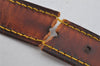 Authentic Louis Vuitton Leather Shoulder Strap Beige 36.4-42.5" LV Junk 8704J