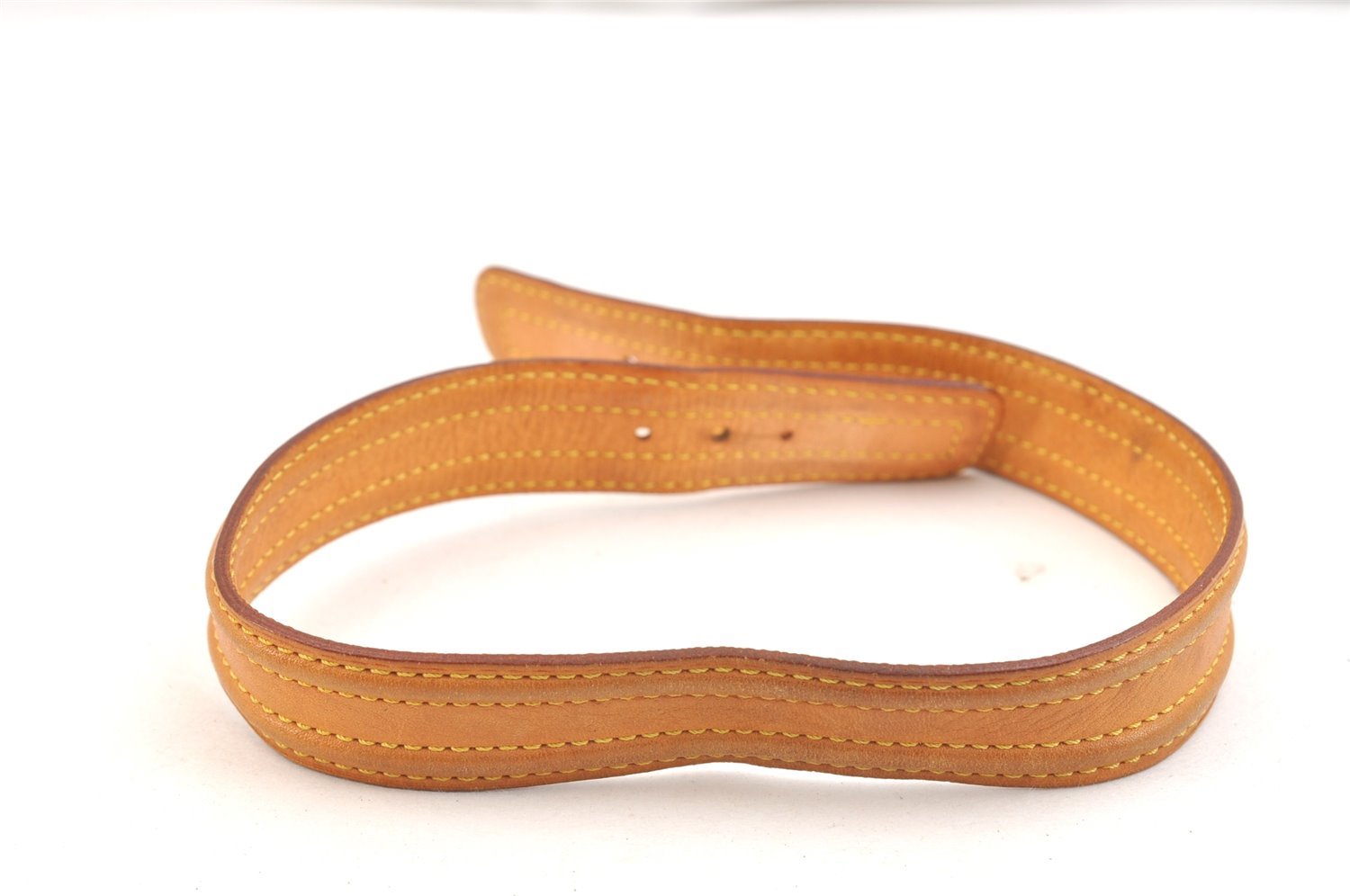 Authentic Louis Vuitton Leather Shoulder Strap Beige 24