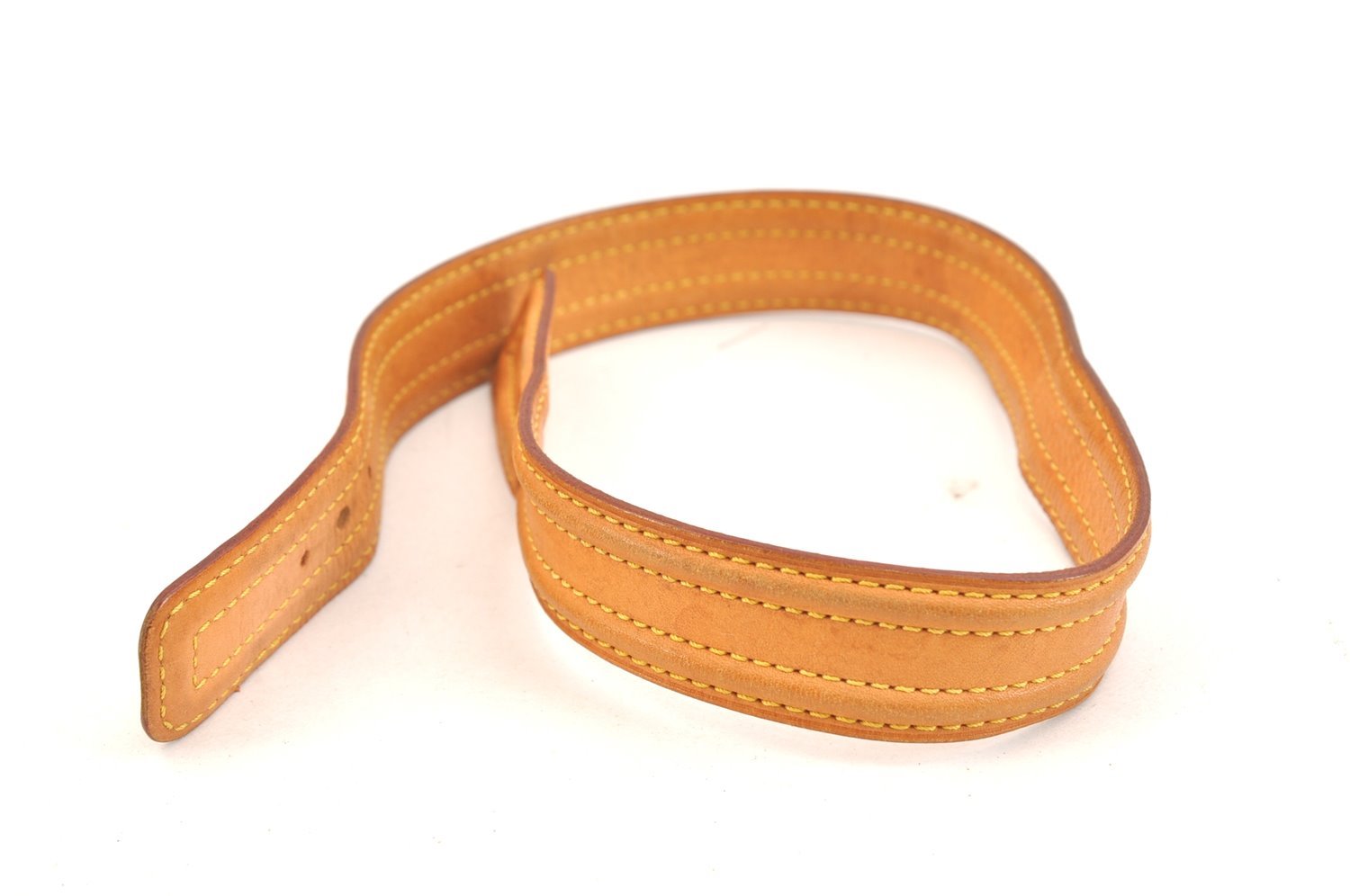 Authentic Louis Vuitton Leather Shoulder Strap Beige 24