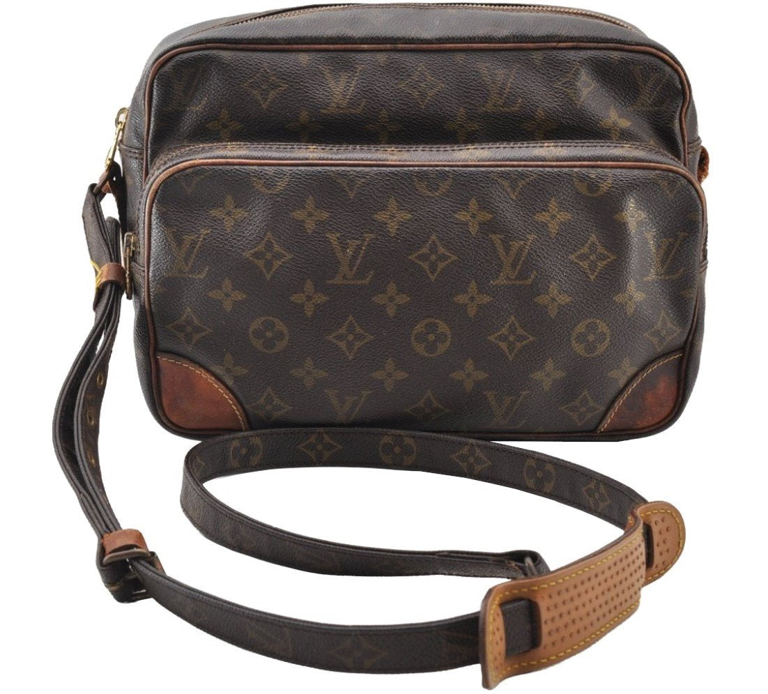 Authentic Louis Vuitton Monogram Nile Shoulder Cross Body Bag M45244 Junk 8706I