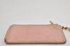 Authentic CHANEL Vintage Calf Skin Bicolore Camellia Coin Purse Case Pink 8706J