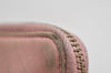 Authentic CHANEL Vintage Calf Skin Bicolore Camellia Coin Purse Case Pink 8706J