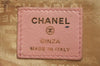 Authentic CHANEL Vintage Calf Skin Bicolore Camellia Coin Purse Case Pink 8706J