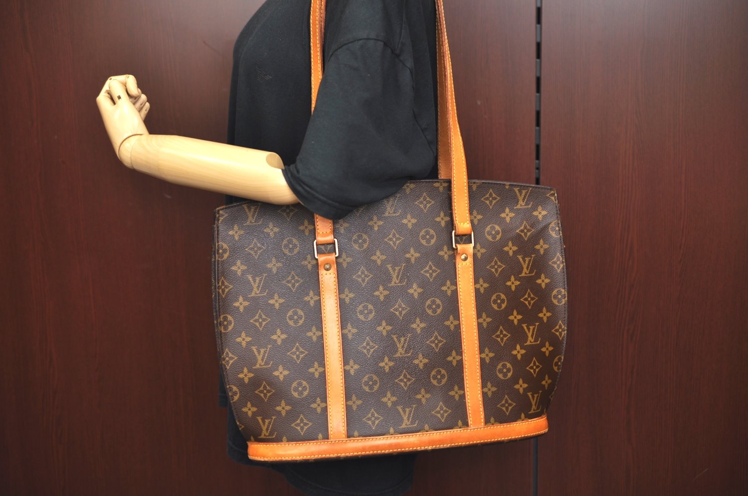 Authentic Louis Vuitton Monogram Babylone Shoulder Tote Bag M51102 LV 8707H