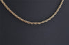 Authentic Christian Dior Vintage Gold Tone Chain Pendant Necklace CD 8707J