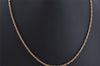 Authentic Christian Dior Vintage Gold Tone Chain Pendant Necklace CD 8707J