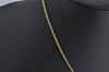 Authentic Christian Dior Vintage Gold Tone Chain Pendant Necklace CD 8707J