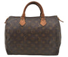 Authentic Louis Vuitton Monogram Speedy 30 Hand Boston Bag M41526 LV Junk 8709I