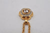 Authentic NINA RICCI Gold Tone Rhinestone Flower Chain Pendant Necklace 8709J