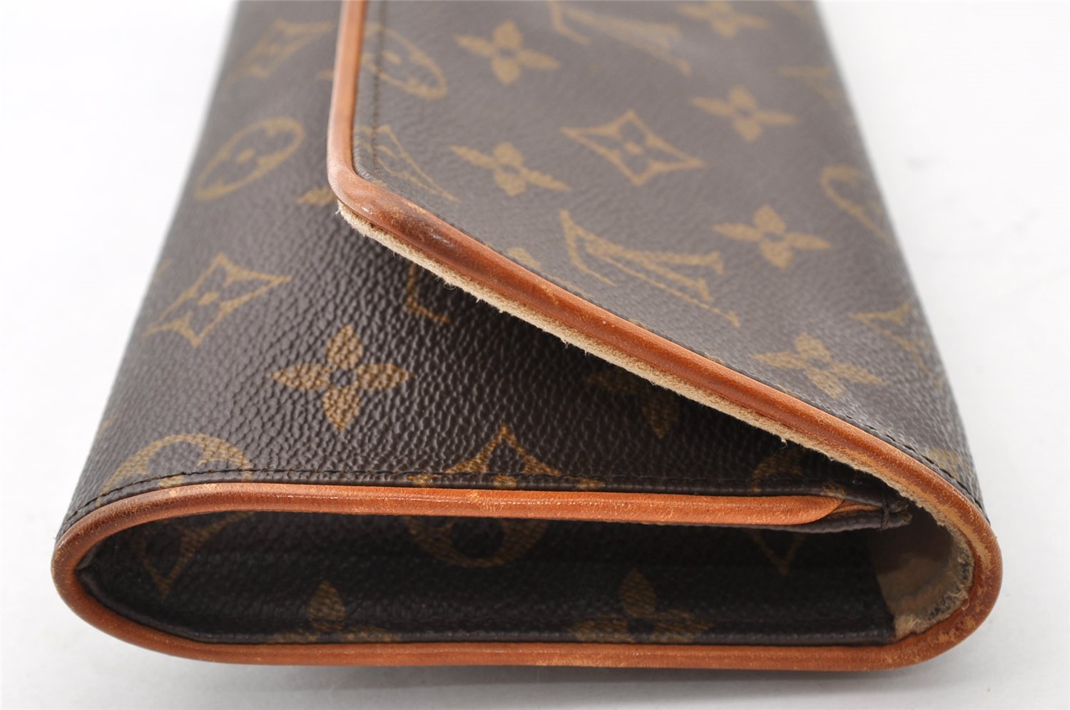 Authentic Louis Vuitton Monogram Pochette Twin GM Shoulder Bag M51852 LV 8711I