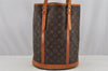 Authentic Louis Vuitton Monogram Bucket GM Shoulder Tote Bag M42236 Junk 8714I