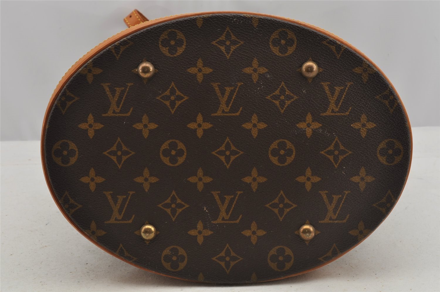 Authentic Louis Vuitton Monogram Bucket GM Shoulder Tote Bag M42236 Junk 8714I