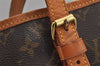Authentic Louis Vuitton Monogram Bucket GM Shoulder Tote Bag M42236 Junk 8714I