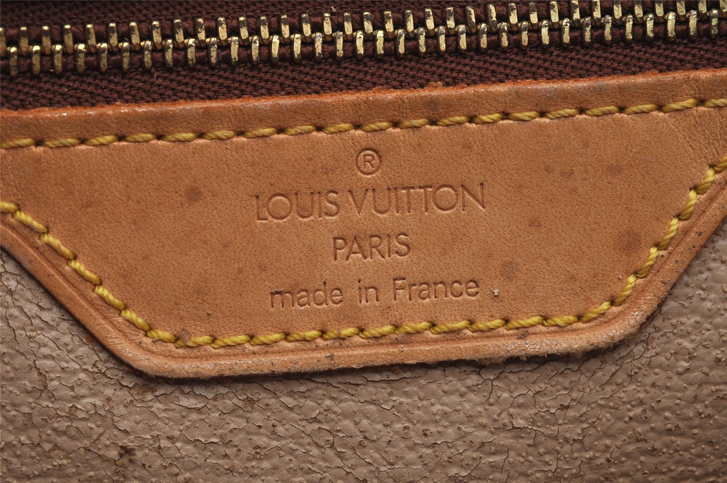 Authentic Louis Vuitton Monogram Bucket GM Shoulder Tote Bag M42236 Junk 8714I