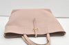 Authentic Salvatore Ferragamo Vintage Gancini Leather Hand Tote Bag Pink 8714J