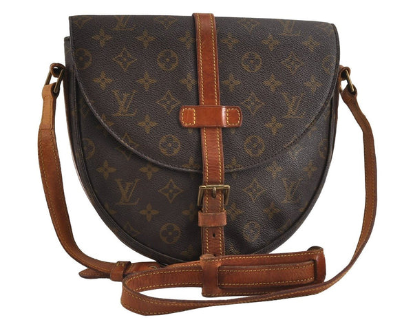 Authentic Louis Vuitton Monogram Chantilly MM Shoulder Cross Bag M51233 LV 8715I
