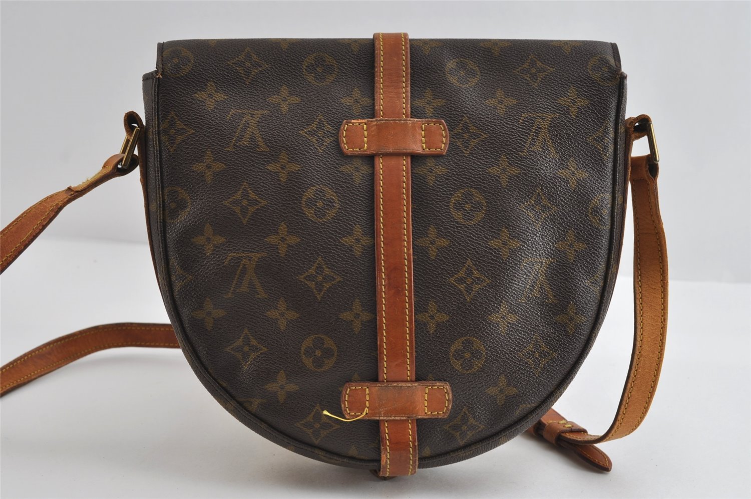 Authentic Louis Vuitton Monogram Chantilly MM Shoulder Cross Bag M51233 LV 8715I