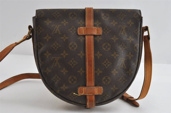 Authentic Louis Vuitton Monogram Chantilly MM Shoulder Cross Bag M51233 LV 8715I