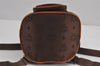 Authentic MCM Visetos Nylon Leather Vintage Drawstring Backpack Brown 8715J