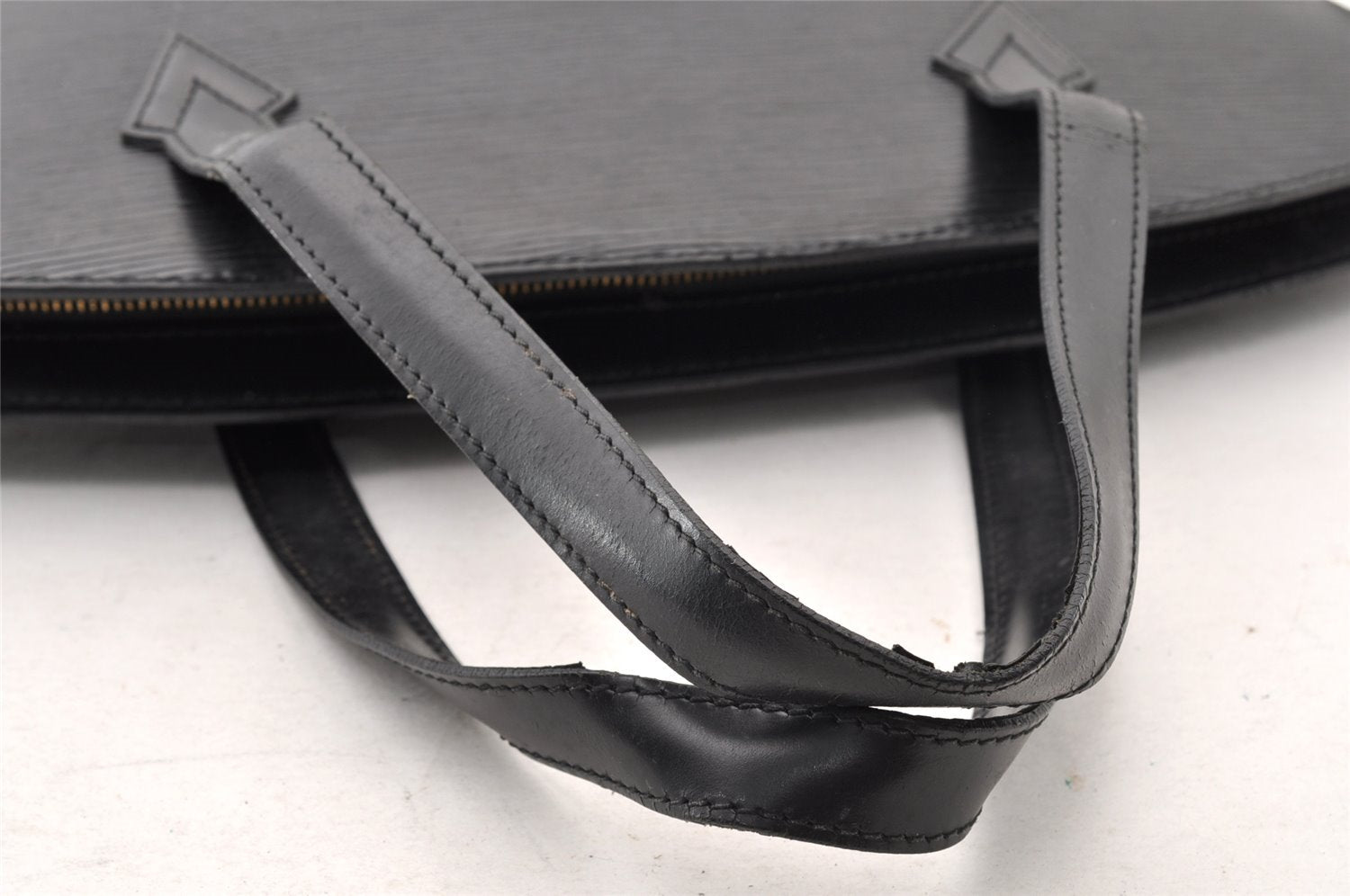 Authentic Louis Vuitton Epi Saint Jacques Hand Bag Black M52272 LV 8716I