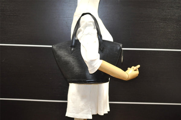 Authentic Louis Vuitton Epi Saint Jacques Hand Bag Black M52272 LV 8716I