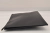 Authentic SAINT LAURENT Documents Case Clutch Bag Leather Black YSL 8717M