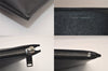 Authentic SAINT LAURENT Documents Case Clutch Bag Leather Black YSL 8717M