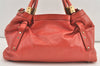 Authentic Chloe Vintage Victoria 2Way Shoulder Tote Bag Leather Pink 8718J