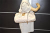 Authentic Chloe Vintage Paddington Leather Shoulder Hand Bag White 8719J