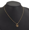 Authentic Christian Dior Gold Tone Chain Pendant Necklace CD 8720J