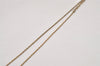 Authentic Christian Dior Gold Tone Chain Pendant Necklace CD 8720J