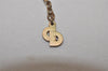 Authentic Christian Dior Gold Tone Chain Pendant Necklace CD 8720J