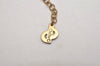 Authentic Christian Dior Gold Tone Chain Pendant Necklace CD 8720J