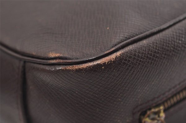 Auth Louis Vuitton Taiga Trousse Toilette GM Clutch Bag M30216 Purple Junk 8722I