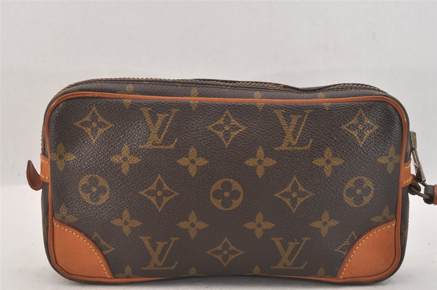 Auth Louis Vuitton Monogram Marly Dragonne PM Clutch Hand Bag Old Model LV 8723M