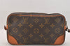 Auth Louis Vuitton Monogram Marly Dragonne PM Clutch Hand Bag Old Model LV 8723M