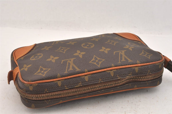 Auth Louis Vuitton Monogram Marly Dragonne PM Clutch Hand Bag Old Model LV 8723M