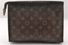 Auth Louis Vuitton Monogram Poche Toilette Cosmetics Pouch Old Model Junk 8725I