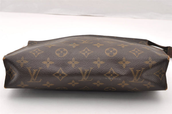 Auth Louis Vuitton Monogram Poche Toilette Cosmetics Pouch Old Model Junk 8725I