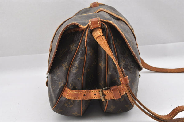 Authentic Louis Vuitton Monogram Saumur 30 Shoulder Cross Bag M42256 Junk 8726I