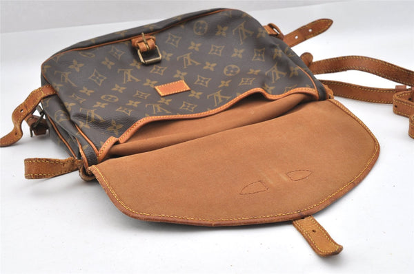 Authentic Louis Vuitton Monogram Saumur 30 Shoulder Cross Bag M42256 Junk 8726I