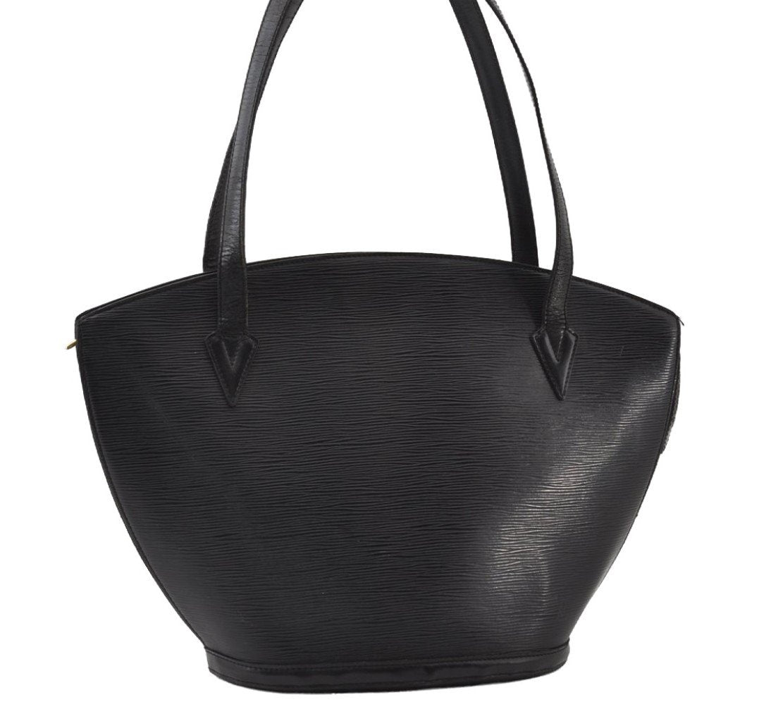 Auth Louis Vuitton Epi Saint Jacques Shopping Shoulder Bag Black M52262 LV 8727I