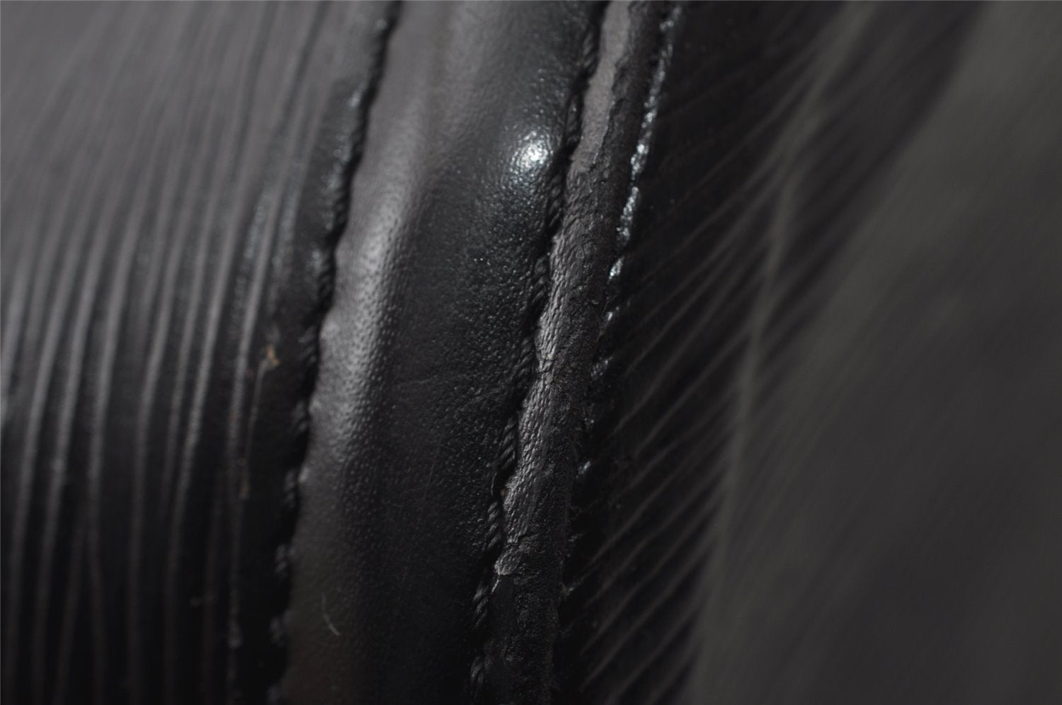 Auth Louis Vuitton Epi Saint Jacques Shopping Shoulder Bag Black M52262 LV 8727I