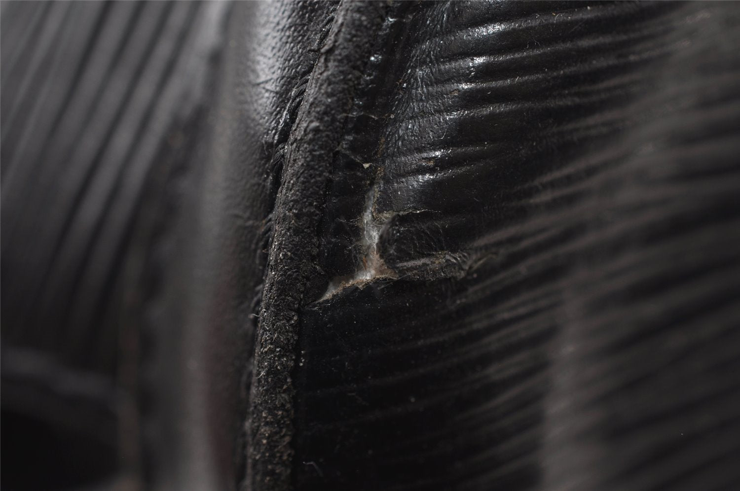 Auth Louis Vuitton Epi Saint Jacques Shopping Shoulder Bag Black M52262 LV 8727I