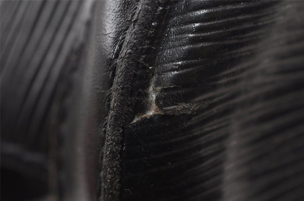 Auth Louis Vuitton Epi Saint Jacques Shopping Shoulder Bag Black M52262 LV 8727I