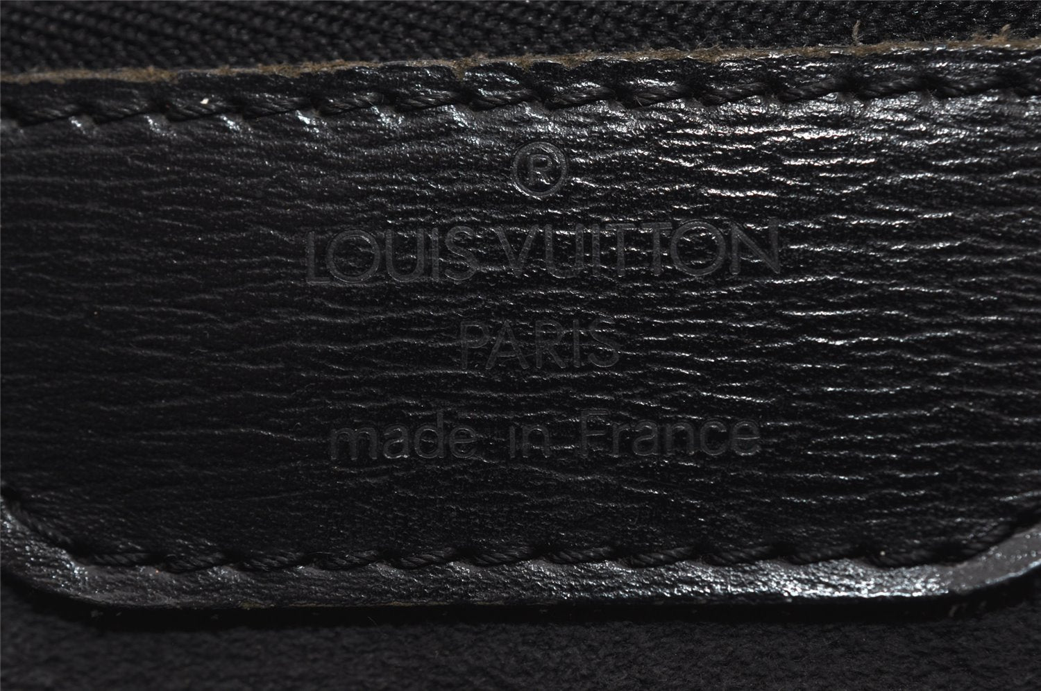 Auth Louis Vuitton Epi Saint Jacques Shopping Shoulder Bag Black M52262 LV 8727I