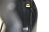 Authentic Christian Dior Honeycomb Shoulder Cross Bag PVC Leather Black 8727J